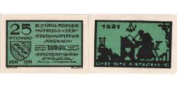 World Coins - Germany, Ansbach, 25 Pfennig, 1921-08-12, UNC(63)