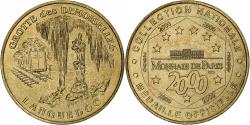 World Coins - France, Tourist token, Grotte des Demoiselles, 2000, MDP, Nordic gold,