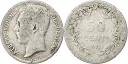 World Coins - Belgium, Albert I, 50 Centimes, 1911, Silver, , KM:71