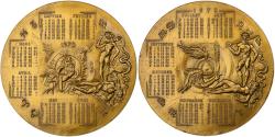 World Coins - France, Medal, Calendrier, Signes du Zodiac, 1970, Bronze, Anastase,