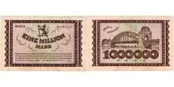 World Coins - Germany, Düsseldorf, 1 Million Mark, 1923-08-15, EF(40-45)