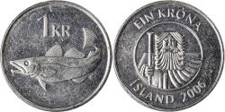 World Coins - Coin, Iceland, Krona, 2006