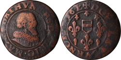 World Coins - Coin, FRENCH STATES, BOISBELLE & HENRICHEMONT, Double Tournois, 1636