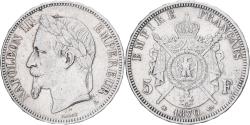 World Coins - France, Napoleon III, 5 Francs, Napoléon III, 1870, Paris, Silver,