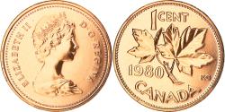 World Coins - Coin, Canada, Elizabeth II, Cent, 1980, Royal Canadian Mint, Ottawa,