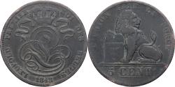 World Coins - Belgium, Leopold I, 5 Centimes, 1848, Brussels, Copper, , KM:5.1