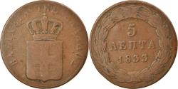 World Coins - Coin, Greece, Othon, 5 Lepta, 1833, , Copper, KM:16