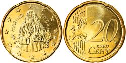 World Coins - San Marino, 20 Euro Cent, 2008, Rome, , Brass, KM:483