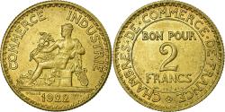 World Coins - Coin, France, Chambre de commerce, 2 Francs, 1922, , Aluminum-Bronze