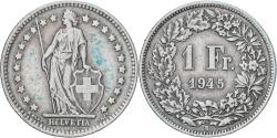 World Coins - Coin, Switzerland, Franc, 1945, Bern, , Silver, KM:24