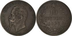 World Coins - Coin, Italy, Vittorio Emanuele II, 10 Centesimi, 1866, Birmingham,