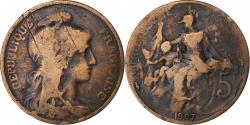 World Coins - France, 5 Centimes, Dupuis, 1907, Paris, Bronze, , Gadoury:165, KM:842