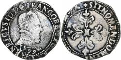 World Coins - France, Henri III, Franc au Col Plat, 1579, Silver, , Gadoury:496