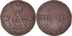 World Coins - Coin, Sweden, Gustaf IV Adolf, 1/2 Skilling, 1809, , Copper, KM:565