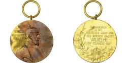 World Coins - Germany, Medal, Wilhelm Ier, Koenig von Preussen, 1897, Gilt Bronze,