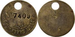 World Coins - France, Token, Mines, Compagnie de Fives-Lille, Brass,