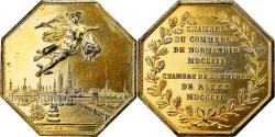 World Coins - France, Token, Chambre de Commerce de Rouen, 1802, Lecomte, , Vermeil