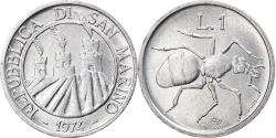 World Coins - Coin, San Marino, Lira, 1974, Rome, , Aluminum, KM:30