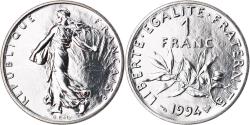 World Coins - Coin, France, Semeuse, Franc, 1994, Paris, BU, , Nickel, KM:925.1