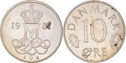 World Coins - Coin, Denmark, Margrethe II, 10 Öre, 1981, Copenhagen,
