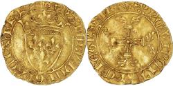 Ancient Coins - Coin, France, Charles VII, 1/2 écu d'or à la couronne, 1445-1447, La Rochelle
