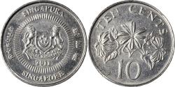 World Coins - Coin, Singapore, 10 Cents, 2011