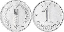 World Coins - France, Épi, Centime, 1964, Paris, Rebord, , Stainless Steel, Gadoury:91
