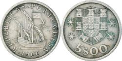 World Coins - Coin, Portugal, 5 Escudos, 1966
