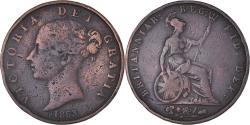 World Coins - Coin, Great Britain, Victoria, 1/2 Penny, 1853, , Copper, KM:726