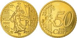 World Coins - France, 50 Euro Cent, 2002, BE, , Brass, KM:1287