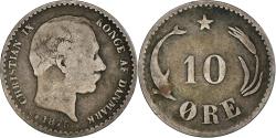 World Coins - Coin, Denmark, Christian IX, 10 Öre, 1875, Copenhagen, , Silver