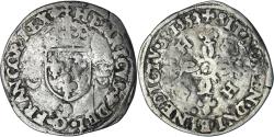 World Coins - Coin, France, Henri II, Douzain aux croissants, 1552, Dijon, , Billon