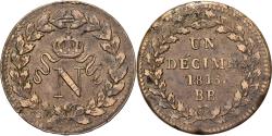 World Coins - France, Napoleon I, 1 Décime, 1815, Strasbourg, Bronze, , Gadoury:195e