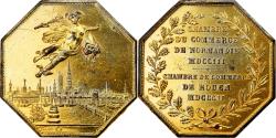 World Coins - France, Token, Chambre de Commerce de Rouen, 1802, Lecomte, , Vermeil