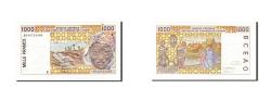 World Coins - Banknote, West African States, 1000 Francs, 1996, UNC(60-62)