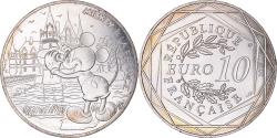 World Coins - France, 10 Euro, Mickey un tour de Loire, 2018, , Silver