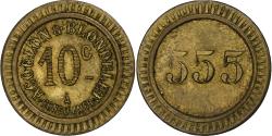 World Coins - France, Acoulon & Blondelet, 10 Centimes, , Brass