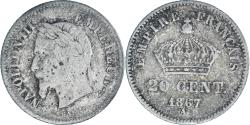 World Coins - Coin, France, Napoleon III, 20 Centimes, 1867, Paris, , Silver