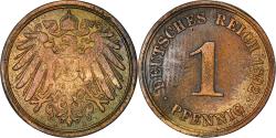 World Coins - Coin, GERMANY - EMPIRE, Wilhelm II, Pfennig, 1892, Berlin, , Copper