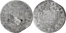 World Coins - Switzerland, République de Genève, 6 Sols, 1765, Geneva, Billon,