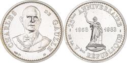 World Coins - France, Medal, French Republic 25th anniversary, History, 1983, Thiébaud