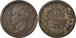 World Coins - Coin, Monaco, Honore V, Decime, 1838, Monaco, , Copper, KM:97.1