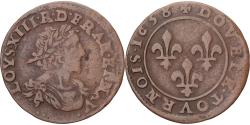 World Coins - Coin, France, Louis XIII, Double Tournois, 1638, Lay, , Copper
