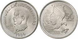 World Coins - Philippines, 50 Sentimos, 1989, Copper-nickel, , KM:242.1
