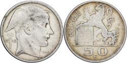 World Coins - Belgium, Régence Prince Charles, 50 Francs, 50 Frank, 1949, Brussels, Silver