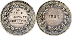 World Coins - France, Token, Au Très Cher Frère Pigeonnat, 1855, Silver,