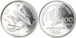 World Coins - Coin, France, Albertville - Ski Jumping, 100 Francs, 1991, ESSAI, , Silver