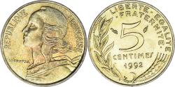 World Coins - Coin, France, Marianne, 5 Centimes, 1992, Paris, , Aluminum-Bronze