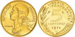 World Coins - Coin, France, Marianne, 5 Centimes, 1974, Paris, Lagriffoul,