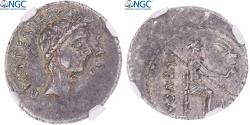 Ancient Coins - Coin, Julius Caesar, Denarius, ca. Feb.-Mar. 44 BC, Rome, graded, NGC, Ch XF 4/5